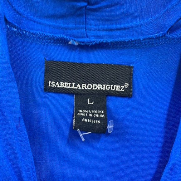 Isabella Rodriguez twist front tulip overlay sleeveless large dress - Picture 4 of 6